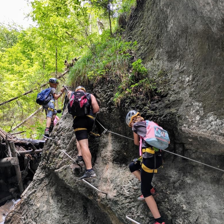 Canyon via ferrata routes